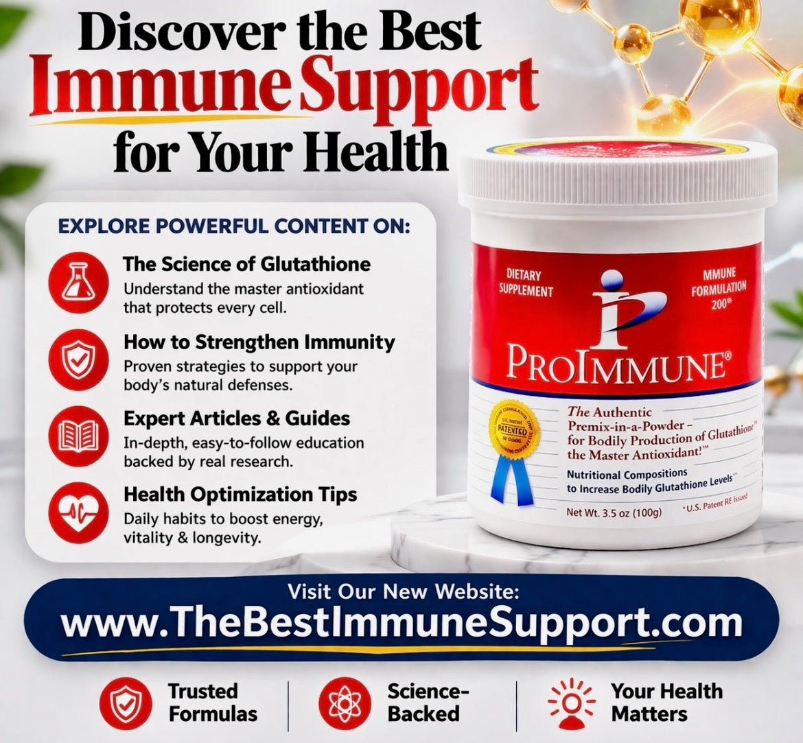proimmune glutathione Doctor Recommended Supplements